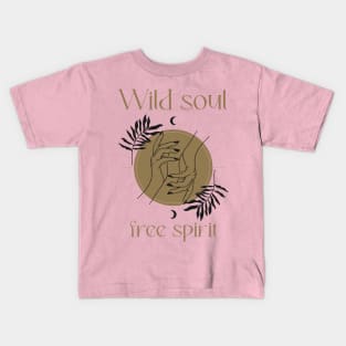 Wild Soul Free Spirit Boho Style Kids T-Shirt